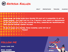 Tablet Screenshot of natashakaluza.com